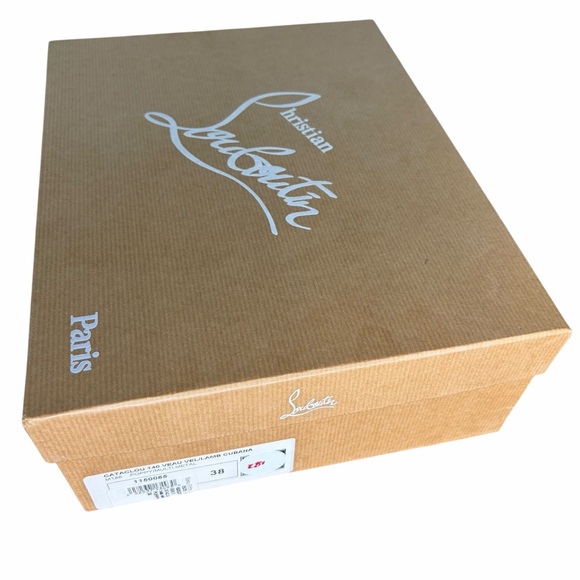 Christian Louboutin Red Multicolor Platform Espadrille Wedges Size 38 - Picture 8 of 9